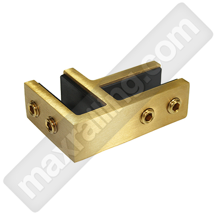 Styklodyrjach gold zlaten sateniran mejdu stykla. Златен станиран стъклодържач между две стъкла